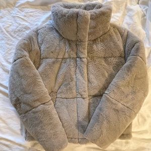 Abercrombie Furry Mini Puffer